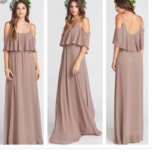 SHOW ME YOUR MUMU Caitlin Maxy Dress Dune Chiffon